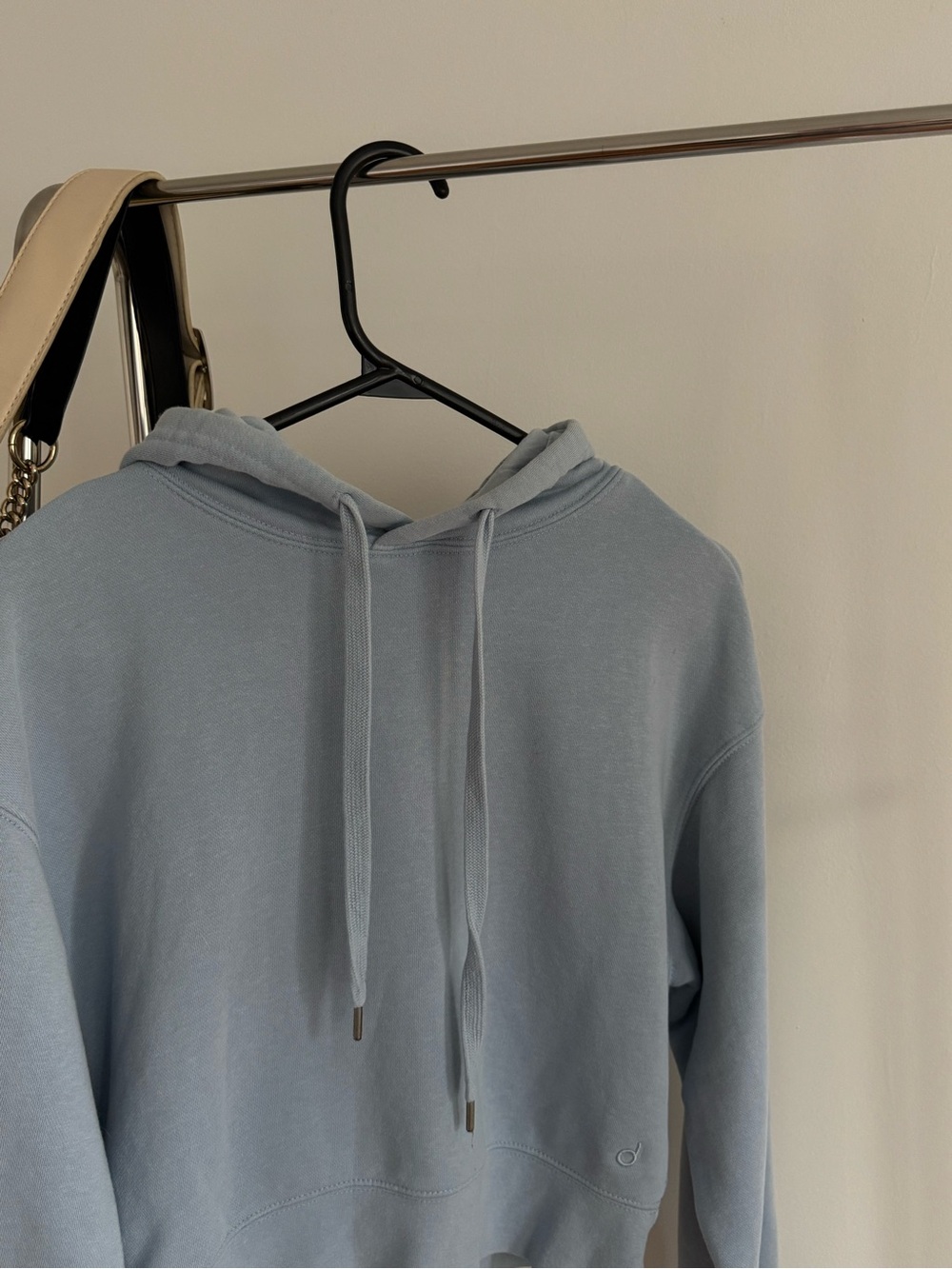 Light Blue Cropped Hoodie defrost XS